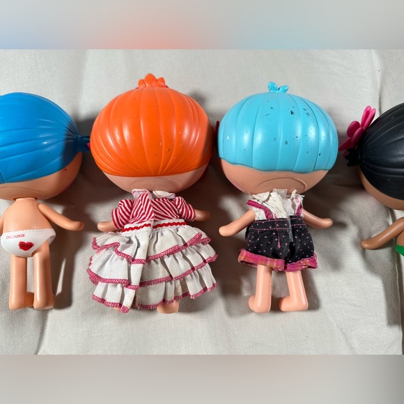 Lalaloopsy 7” Little Sister Dolls Lot Of 4 Dressed / Undressed Bundle - Picture 7 of 16
